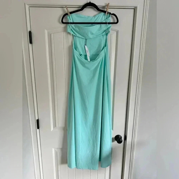 NWT Revolve Susana Monaco Strapless Tube Open Back Long Maxi Dress Mint Creme - Picture 13 of 16